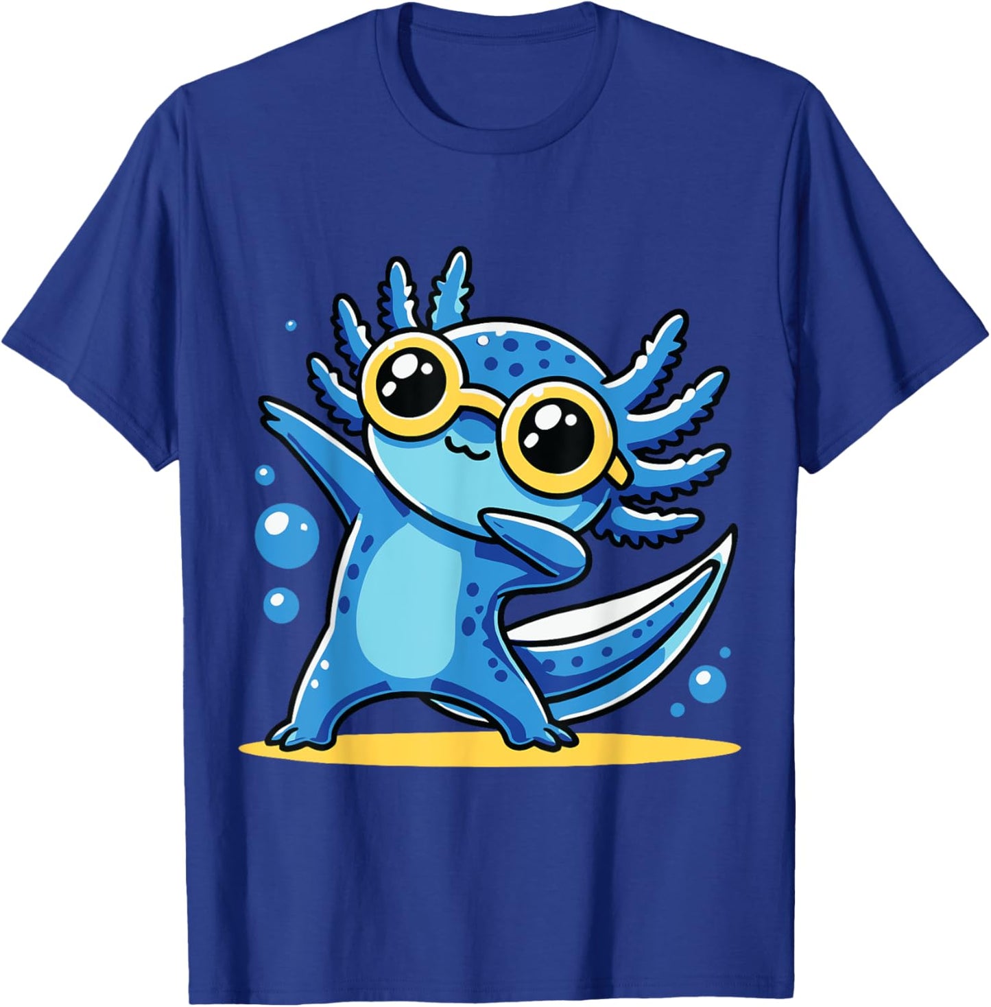 Dabbing Axolotl Kawaii Anime Funny Women Men Kids T-Shirt - T-Shirt | Royal