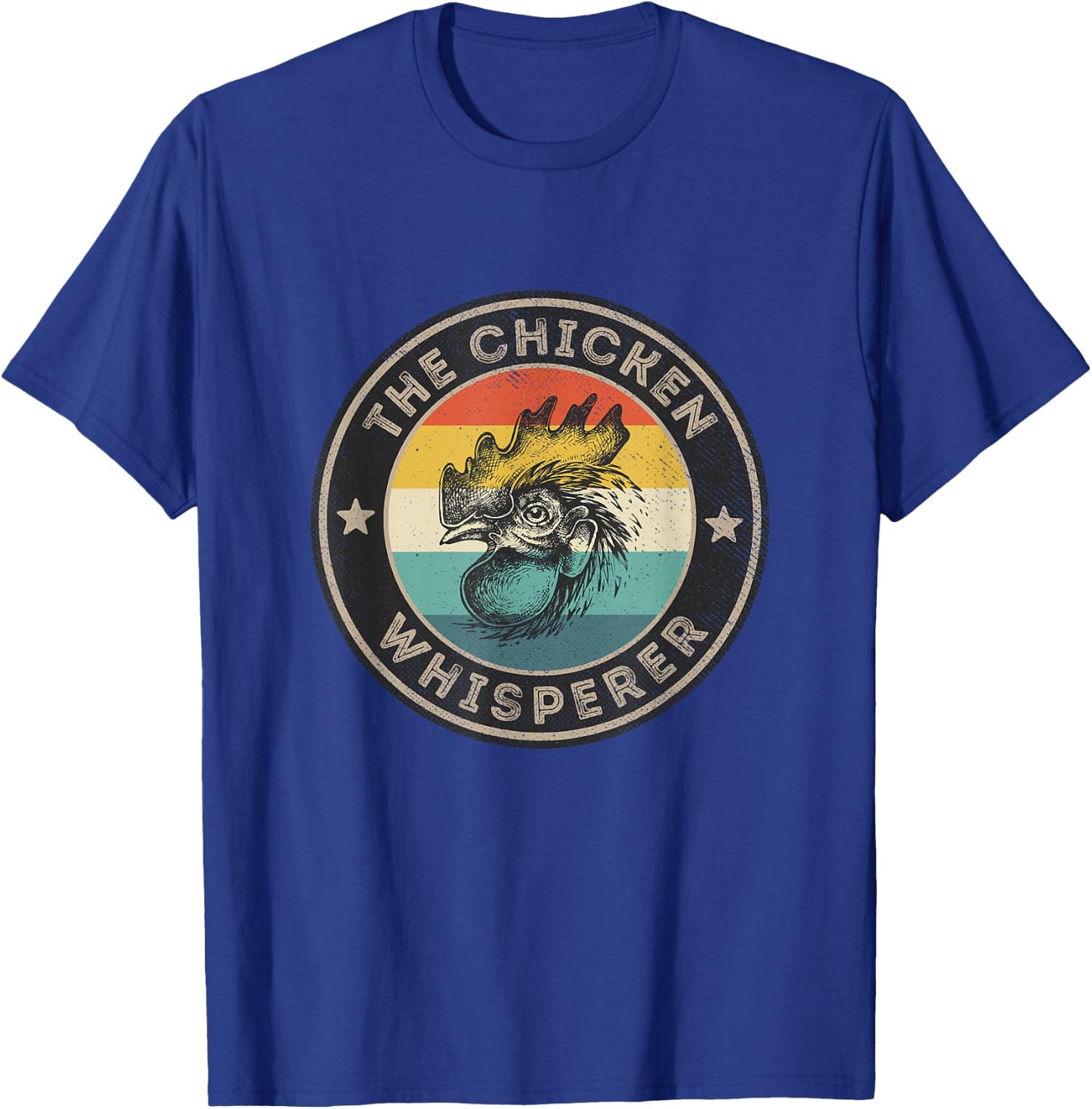 Chicken Whisperer Shirt Vintage Retro Chickens Farmer T-Shirt - T-Shirt | Royal