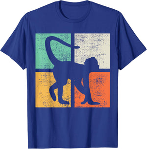 Spider Monkey Retro Vintage T-Shirt - T-Shirt | Royal