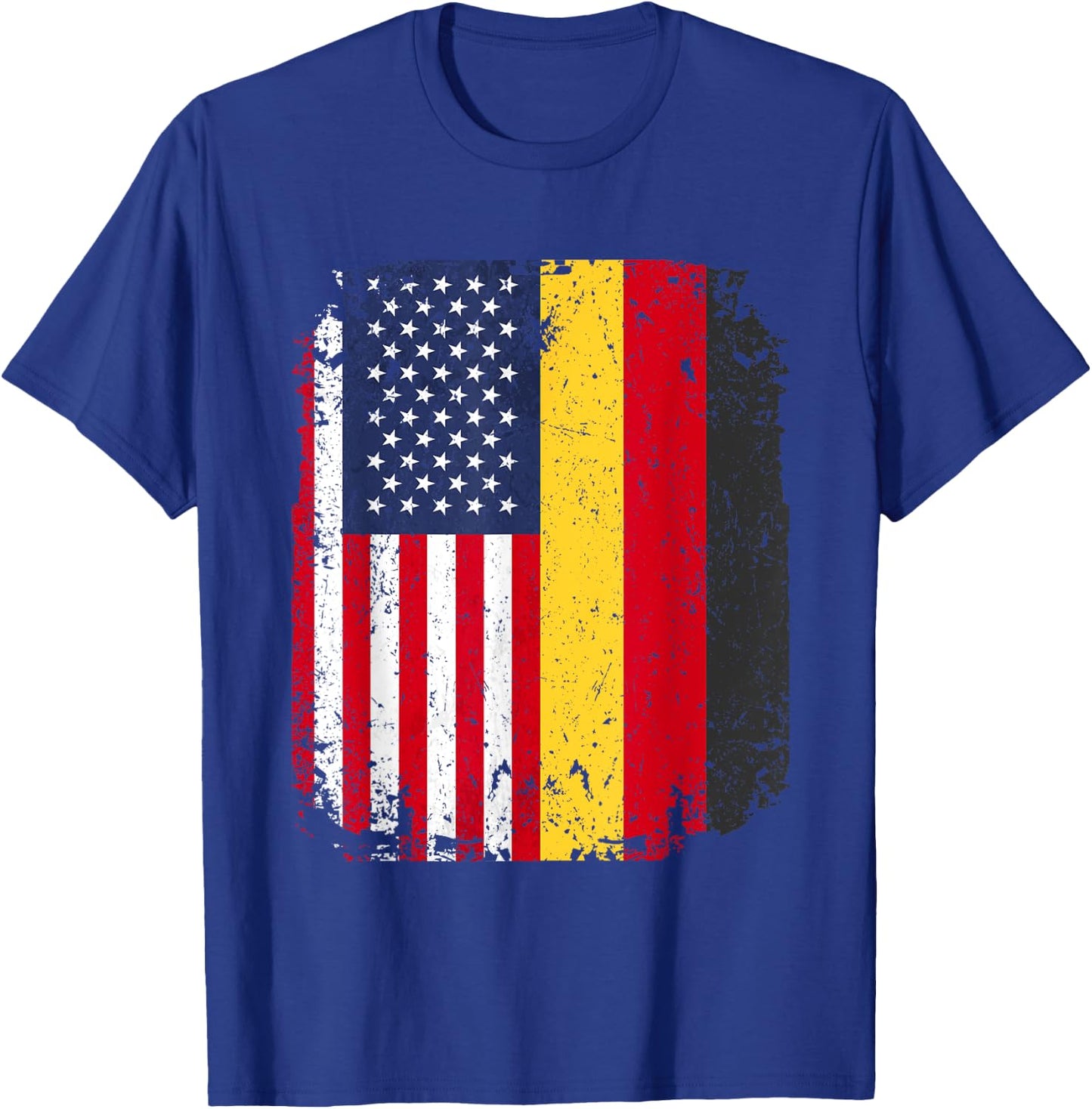 USA American Germany Flag German Dual Citizenship Gift T-Shirt - T-Shirt | Royal