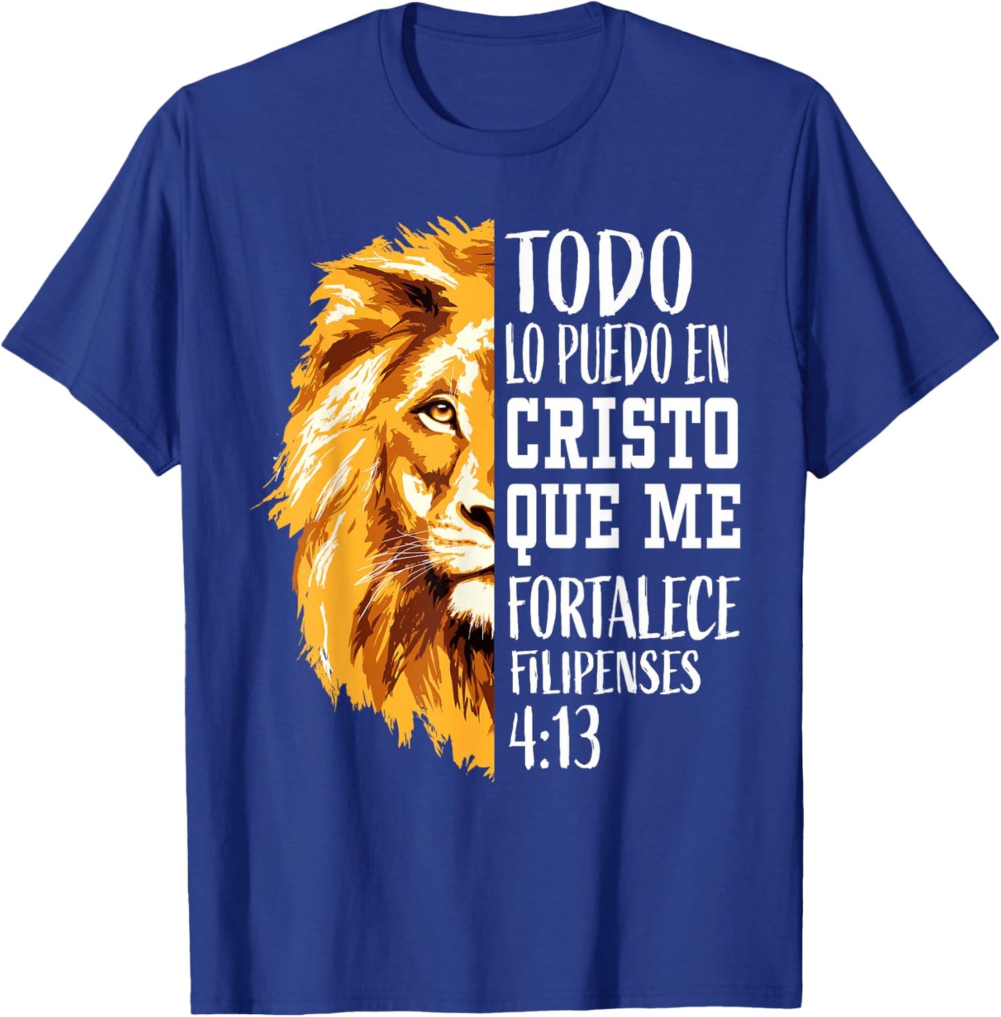 Filipenses Shirts Men Women Kids Spanish Christian Gifts Mom T-Shirt - T-Shirt | Royal
