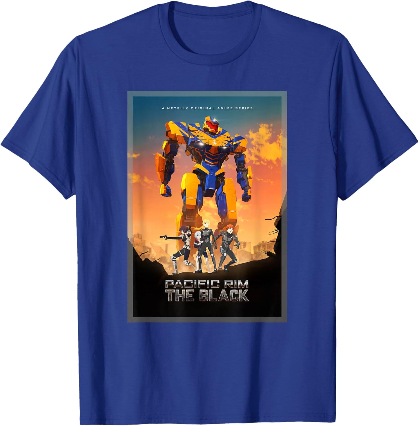 Pacific Rim The Black Poster T-Shirt - T-Shirt | Royal