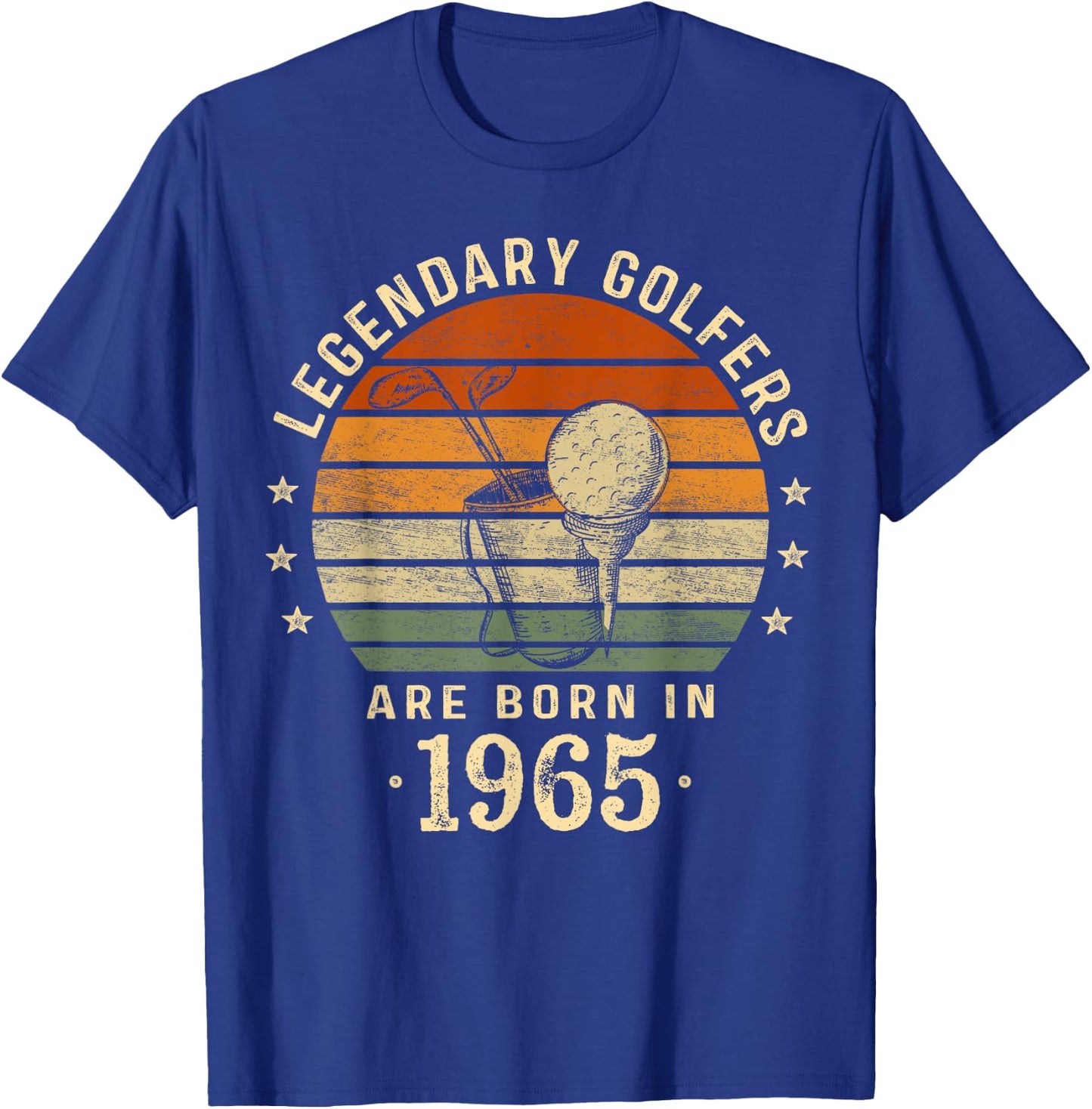 Legendary Golfers Are Born In 1965 59th Birthday Golf Gifts T-Shirt - T-Shirt | Royal
