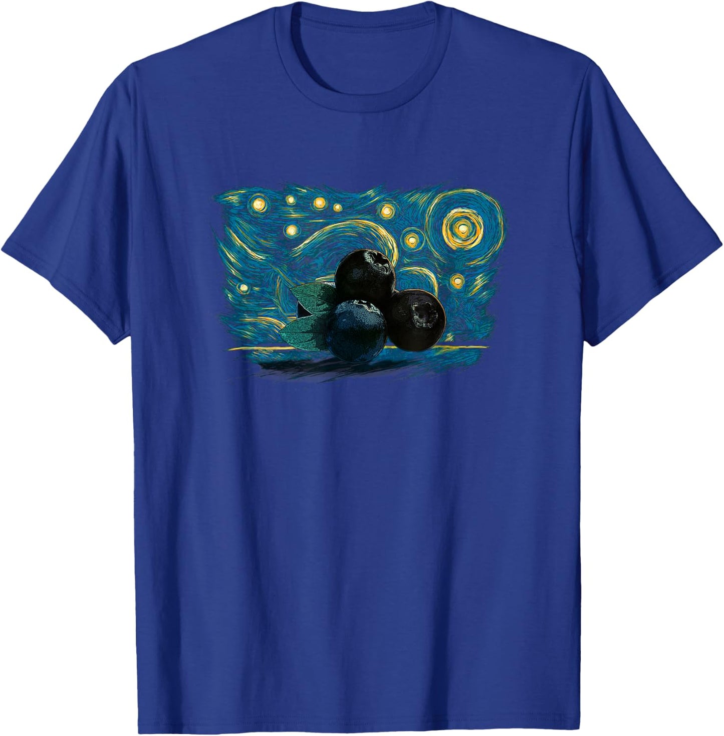 Retro Vintage Style Blueberry T-Shirt - T-Shirt | Royal