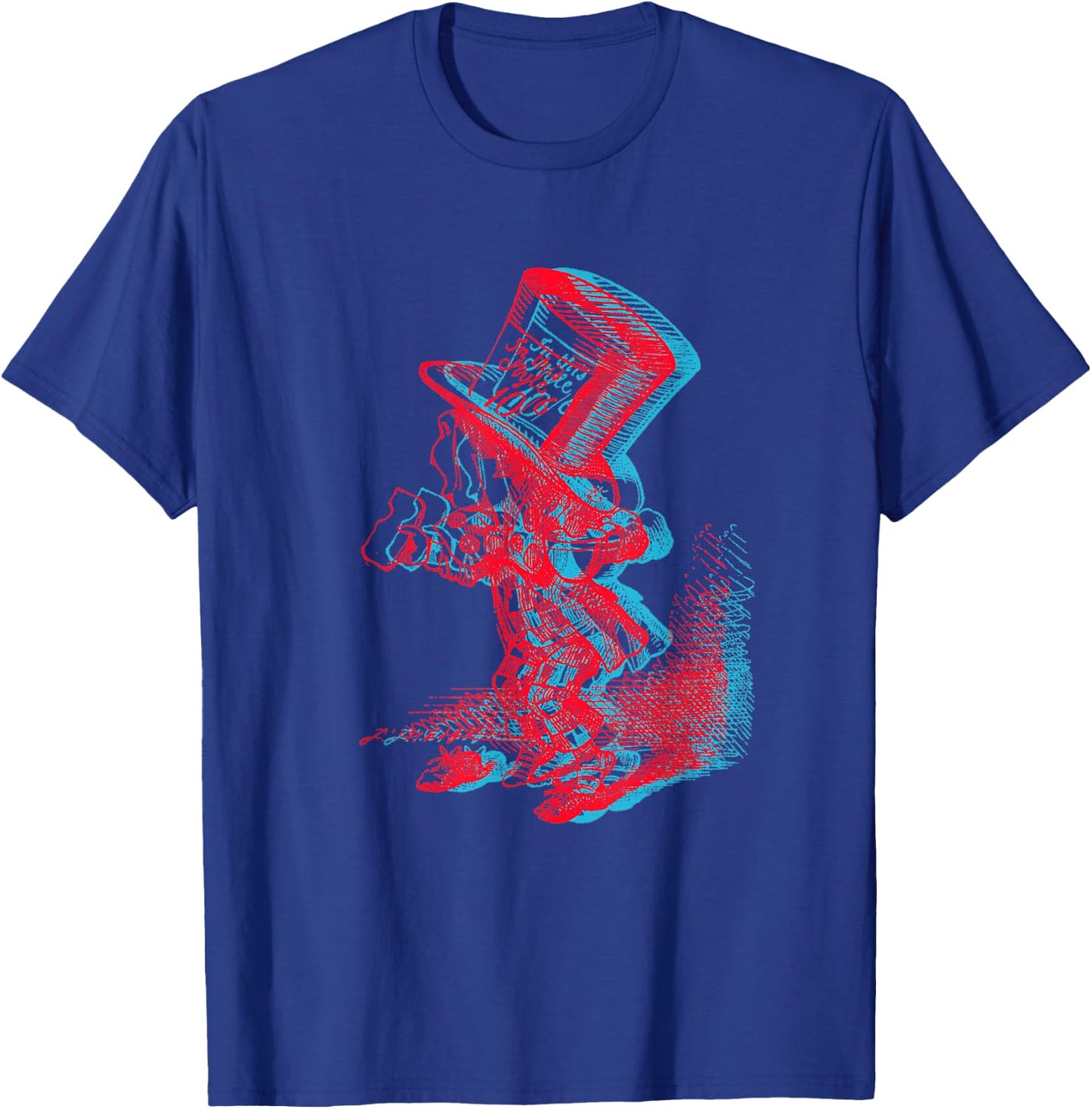 Mad Hatter Anaglyph T-Shirt - T-Shirt | Royal