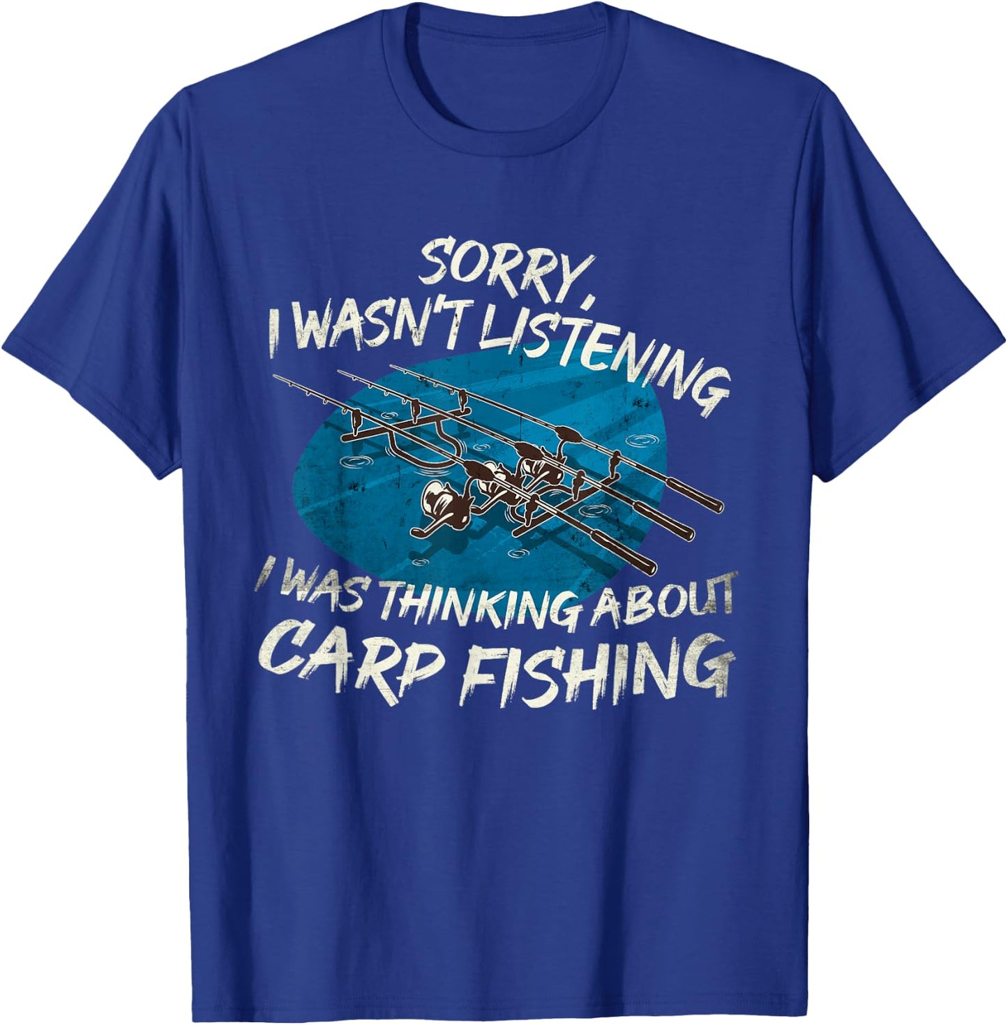 Rod Pod motif sorry was thinking about Carp Fishing T-Shirt - T-Shirt | Royal