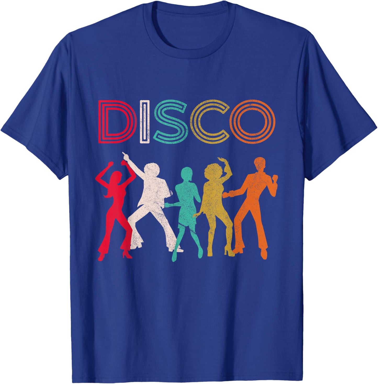 Disco 70s Disco Themed Vintage Retro Dancing T-Shirt - T-Shirt | Royal