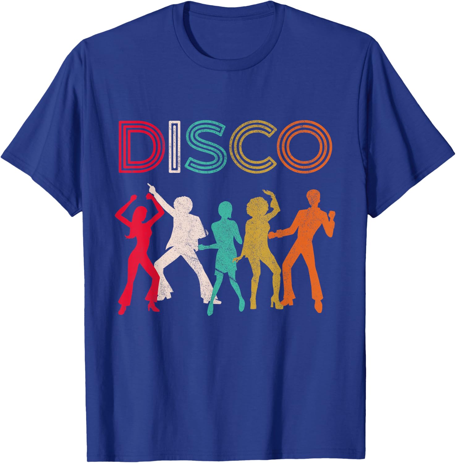 Disco 70s Disco Themed Vintage Retro Dancing T-Shirt - T-Shirt | Royal
