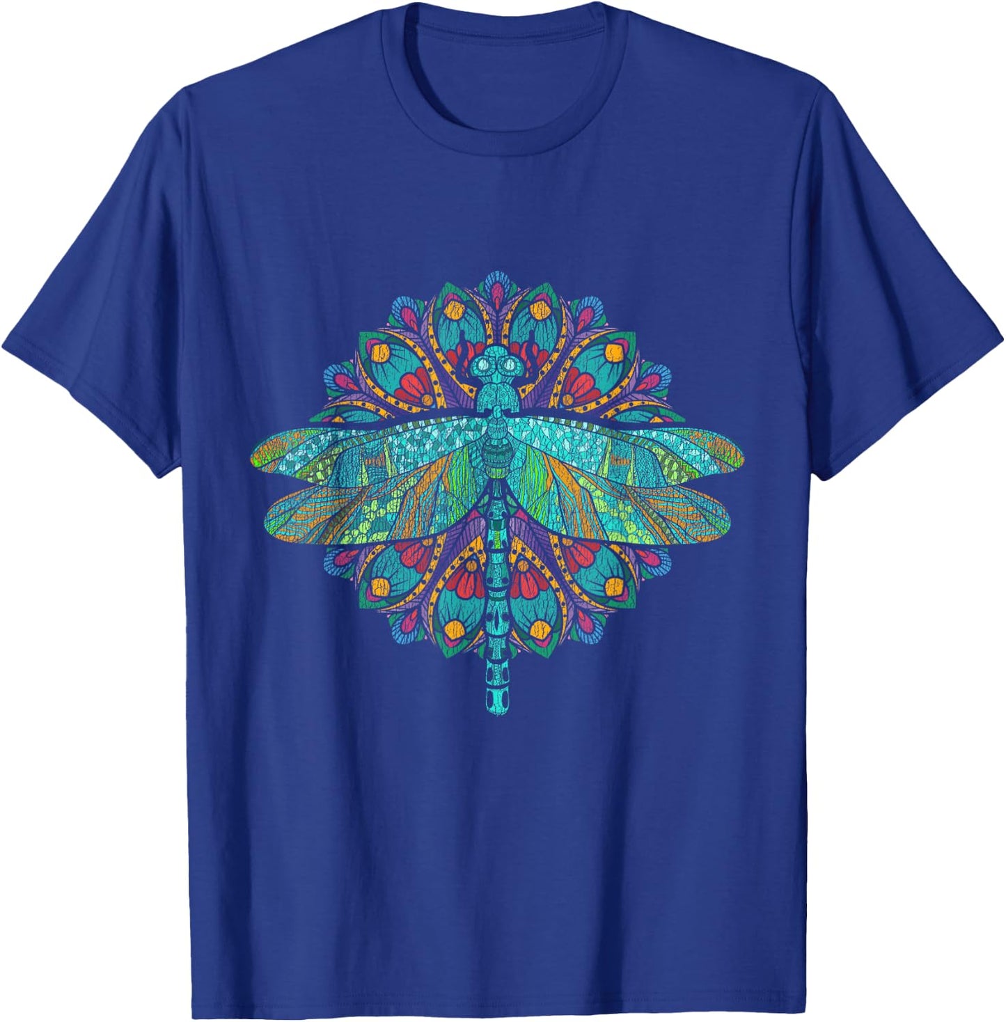 Wildlife Insect Animal Lover Hippie Gift Nature Dragonfly T-Shirt - T-Shirt | Royal