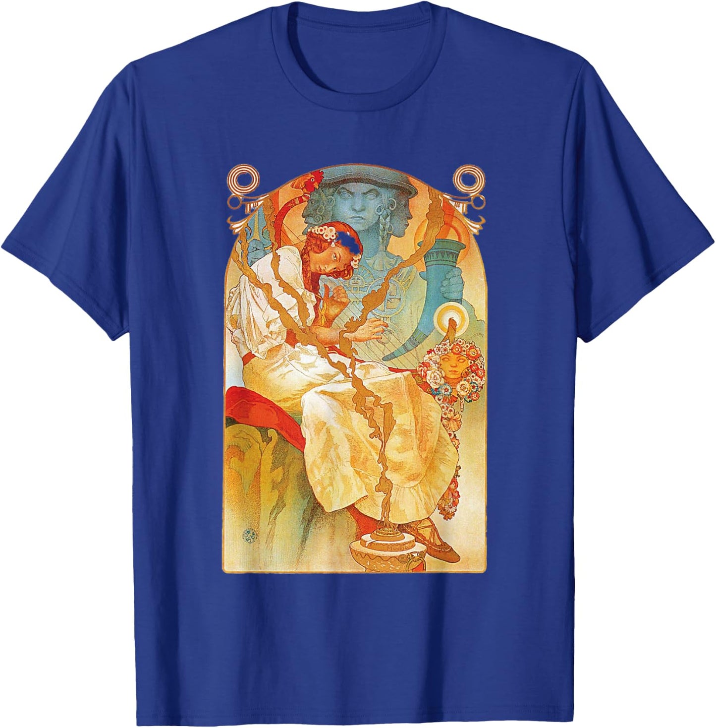 Art Nouveau Slav Epic Mucha Beautiful Elegant T-Shirt - T-Shirt | Royal