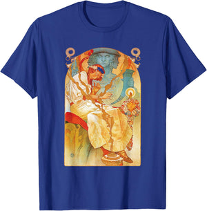 Art Nouveau Slav Epic Mucha Beautiful Elegant T-Shirt - T-Shirt | Royal