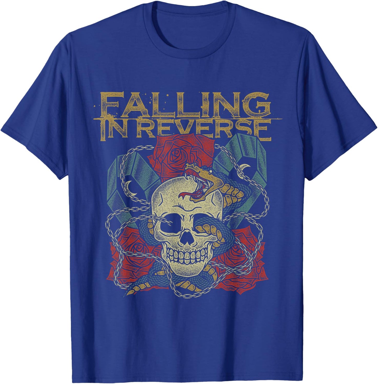 Falling In Reverse - Official Merchandise - Death , Black, -Adults, Short Sleeve T-Shirt - T-Shirt | Royal