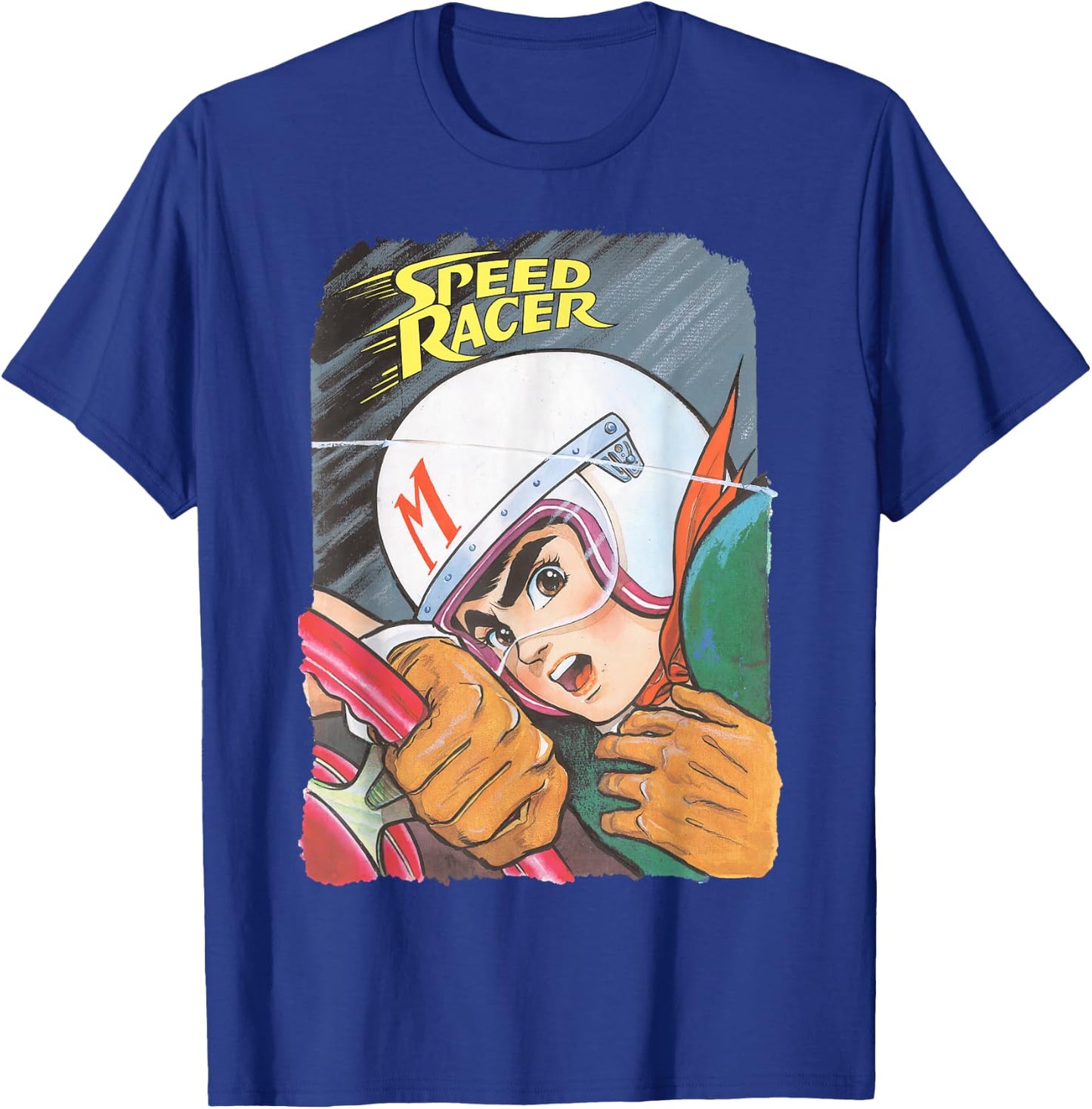 Manga Speed Racer Logo Close T-Shirt - T-Shirt | Royal