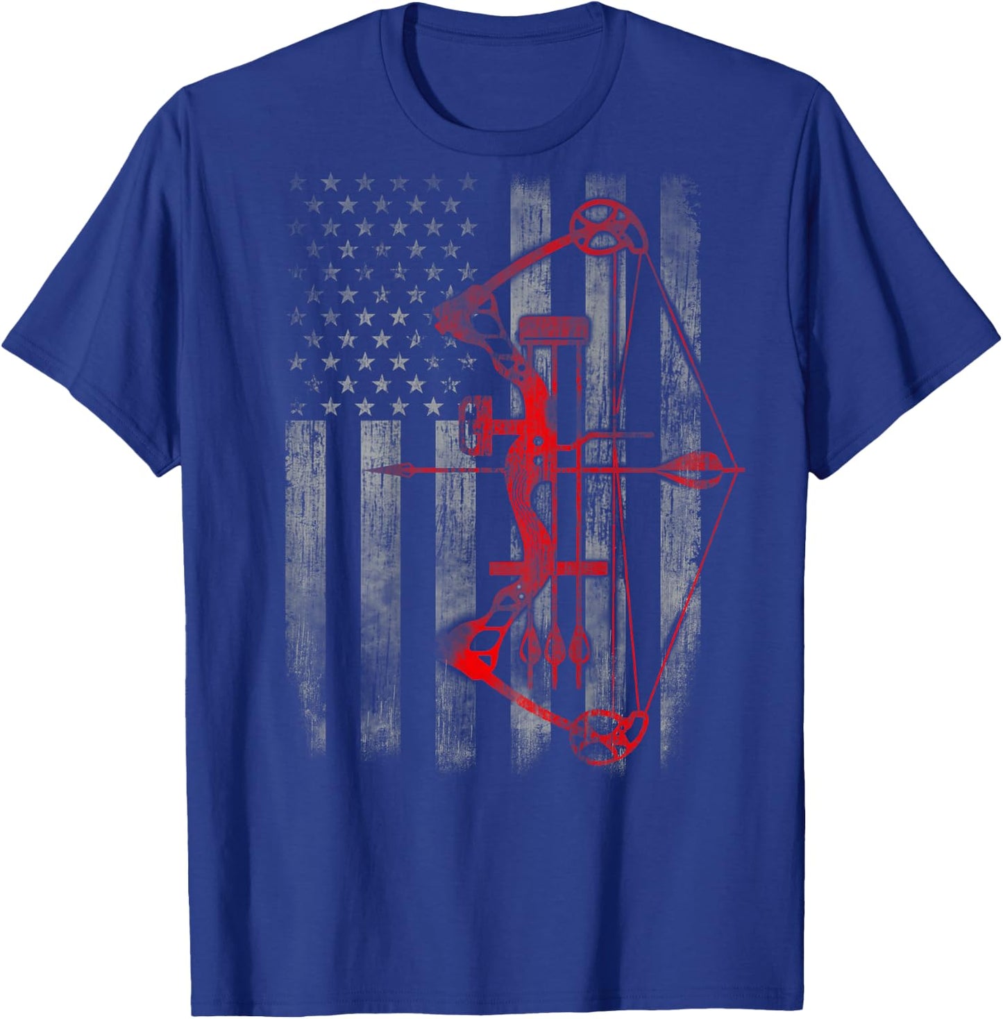 Bow Hunting Flag Archery T-Shirt - T-Shirt | Royal