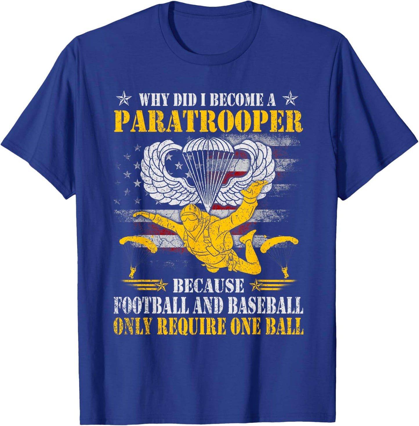 82nd 101st Airborne Paratrooper Jump , Veterans Day T-Shirt - T-Shirt | Royal
