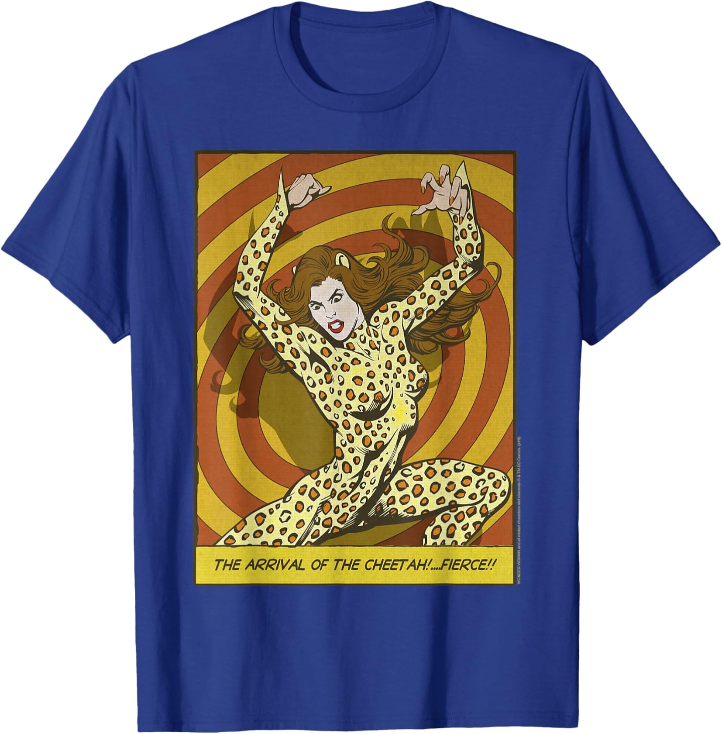 DC Comics Wonder Woman Cheetah Comic Panel T-Shirt - T-Shirt | Royal