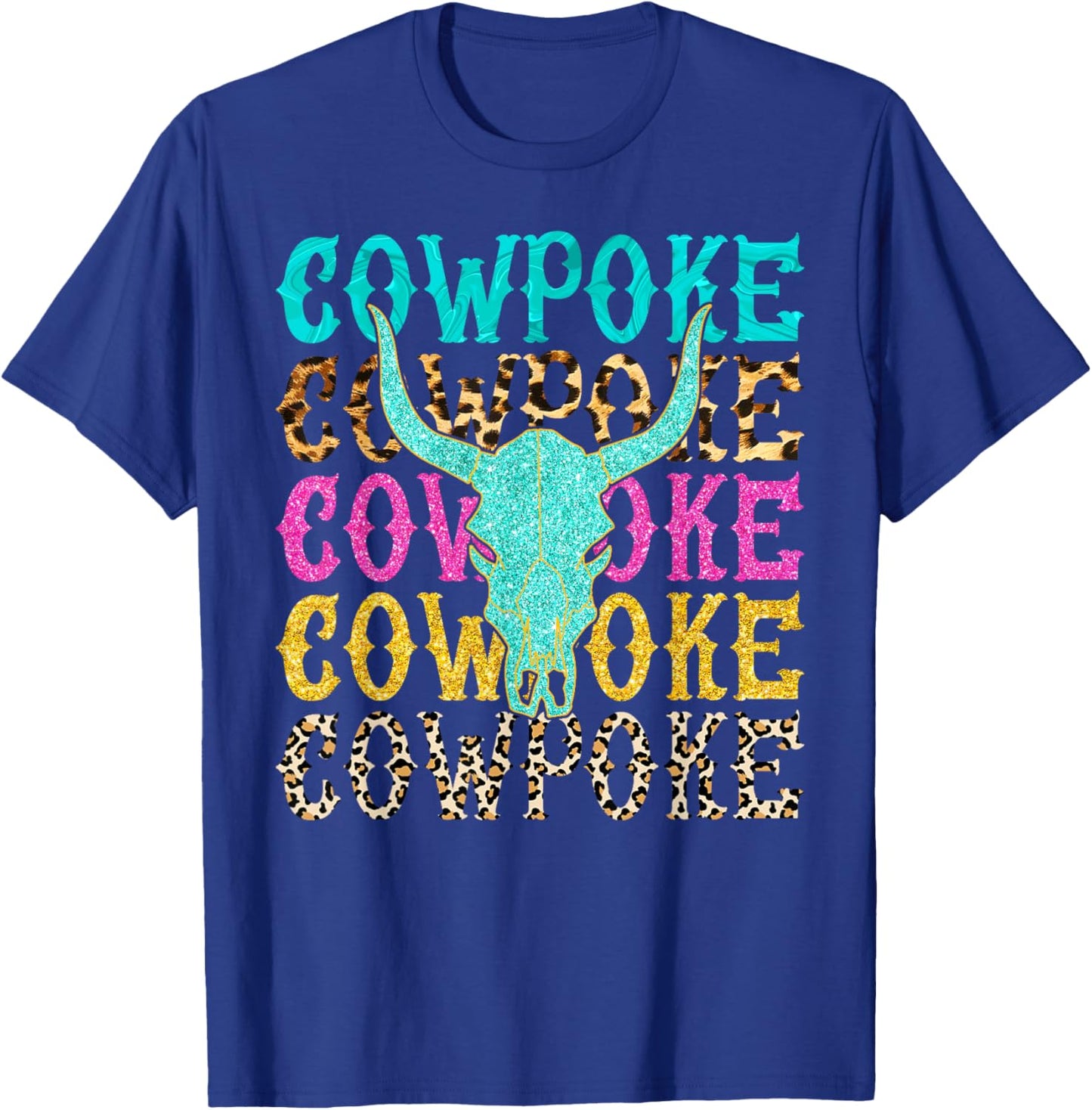 Western Cowpoke, I'm Just a Cowpoke In The Big Rodeo Retro T-Shirt - T-Shirt | Royal