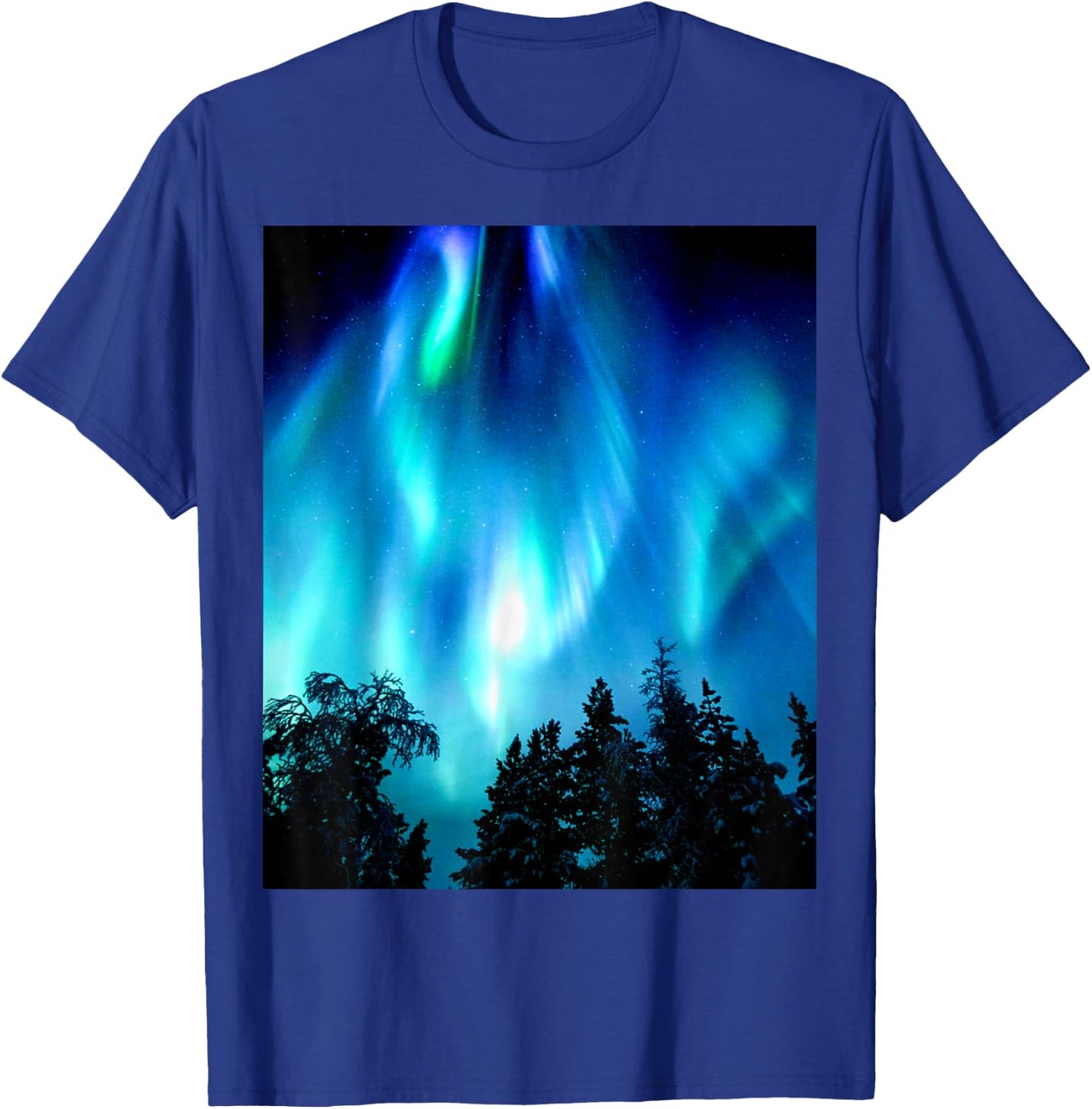 Northern Lights Aurora Borealis T-Shirt - T-Shirt | Royal