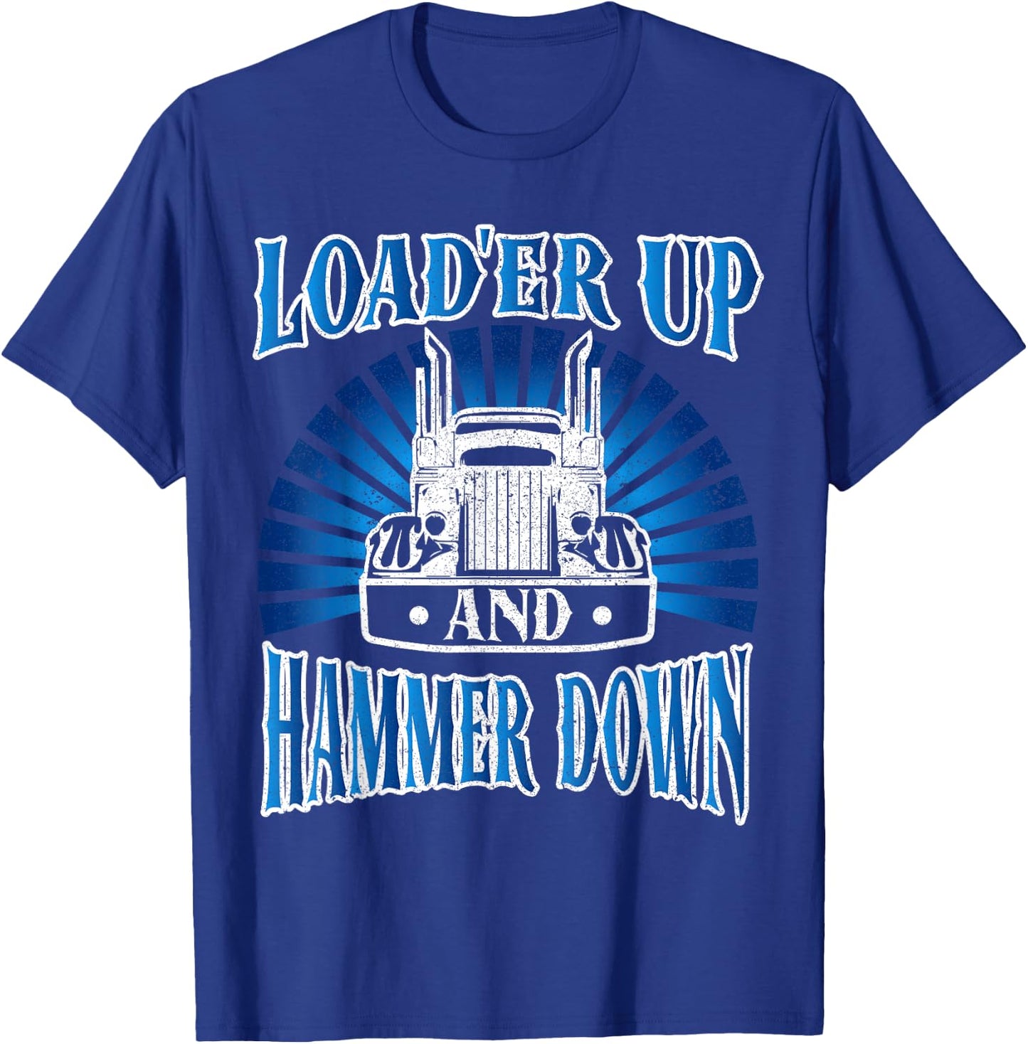 Truck Driver Humming Driver Truck Driver - Truck Driver T-Shirt - T-Shirt | Royal
