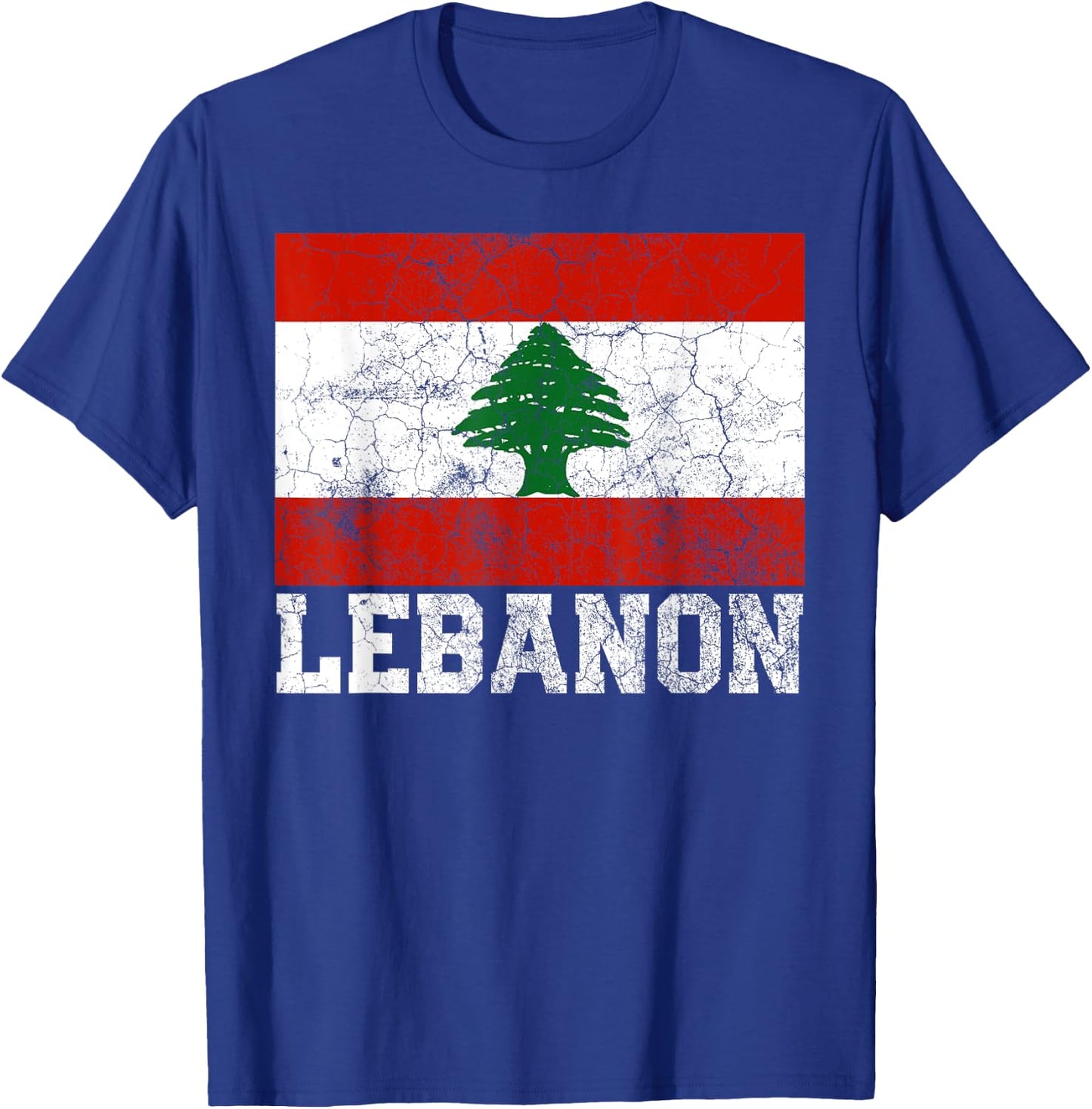 Lebanon Lebanese Flag Pride Family Roots Men Women Gift T-Shirt - T-Shirt | Royal