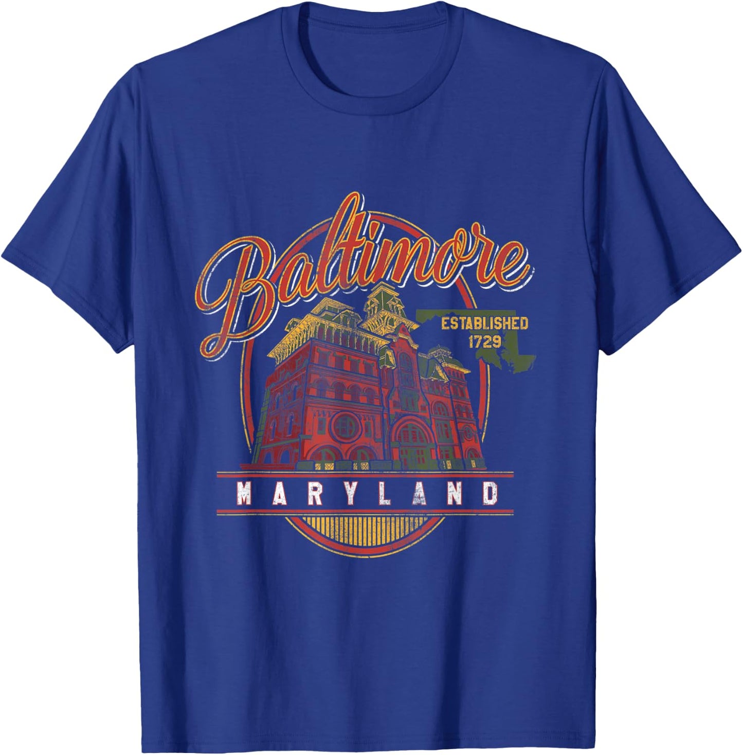 Baltimore, MD Vintage Beer Label Design T-Shirt - T-Shirt | Royal