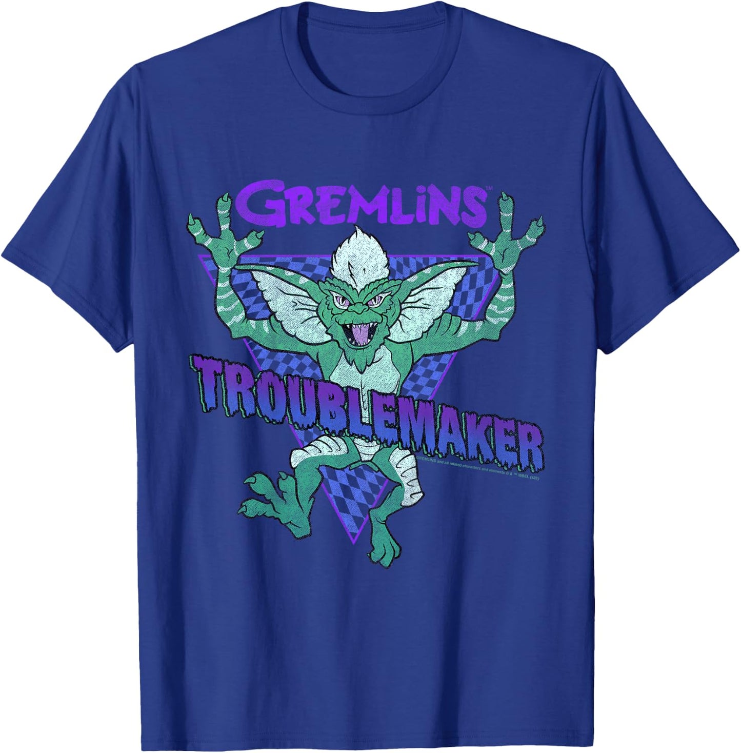 Kids Gremlins Stripe Troublemaker Portrait T-Shirt - T-Shirt | Royal