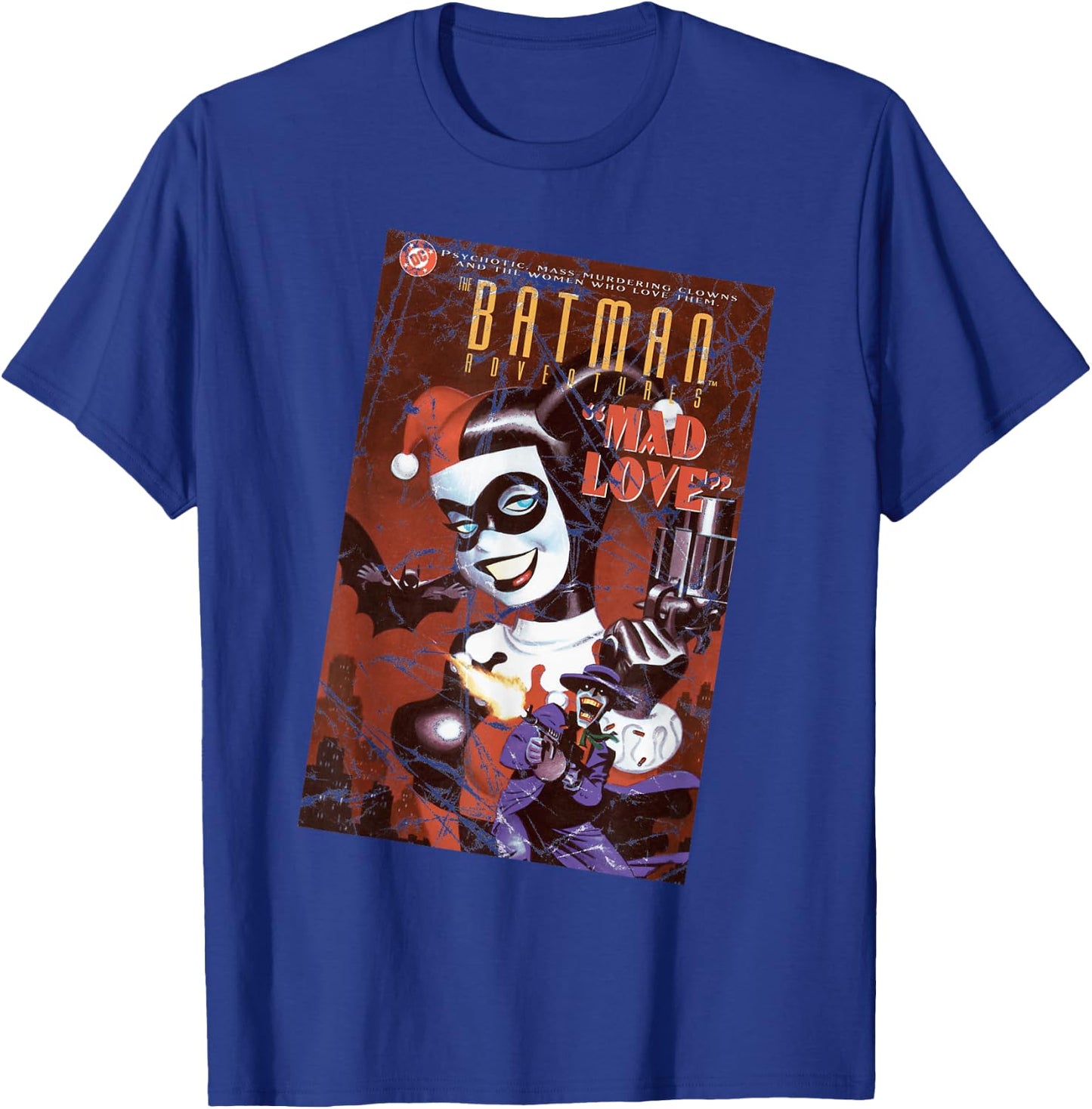 DC Harley Quinn Cover Mad Love T-Shirt - T-Shirt | Royal