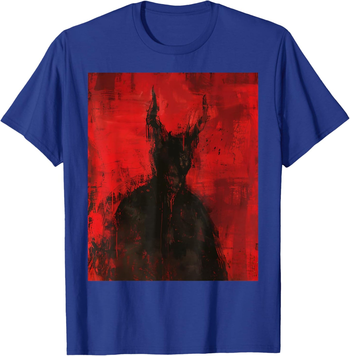 Red Demon Satan Baphomet Horror Art Goth Dark Hell Occult T-Shirt - T-Shirt | Royal
