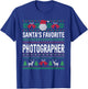 Photographer Christmas Santa's Favorite Photographer T-Shirt - T-Shirt | Royal