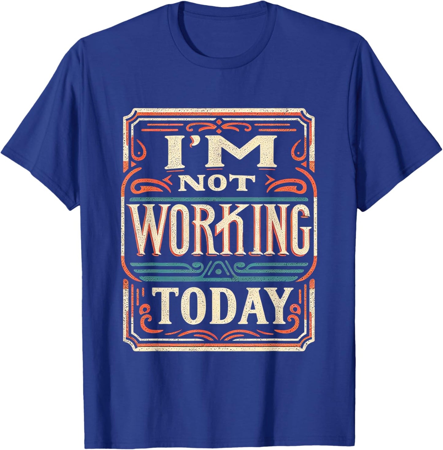 Employee FH -Adult - Home Theme Letter Print - Black - Small - Short Sleeve T-Shirt - T-Shirt | Royal