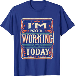 Employee FH -Adult - Home Theme Letter Print - Black - Small - Short Sleeve T-Shirt - T-Shirt | Royal