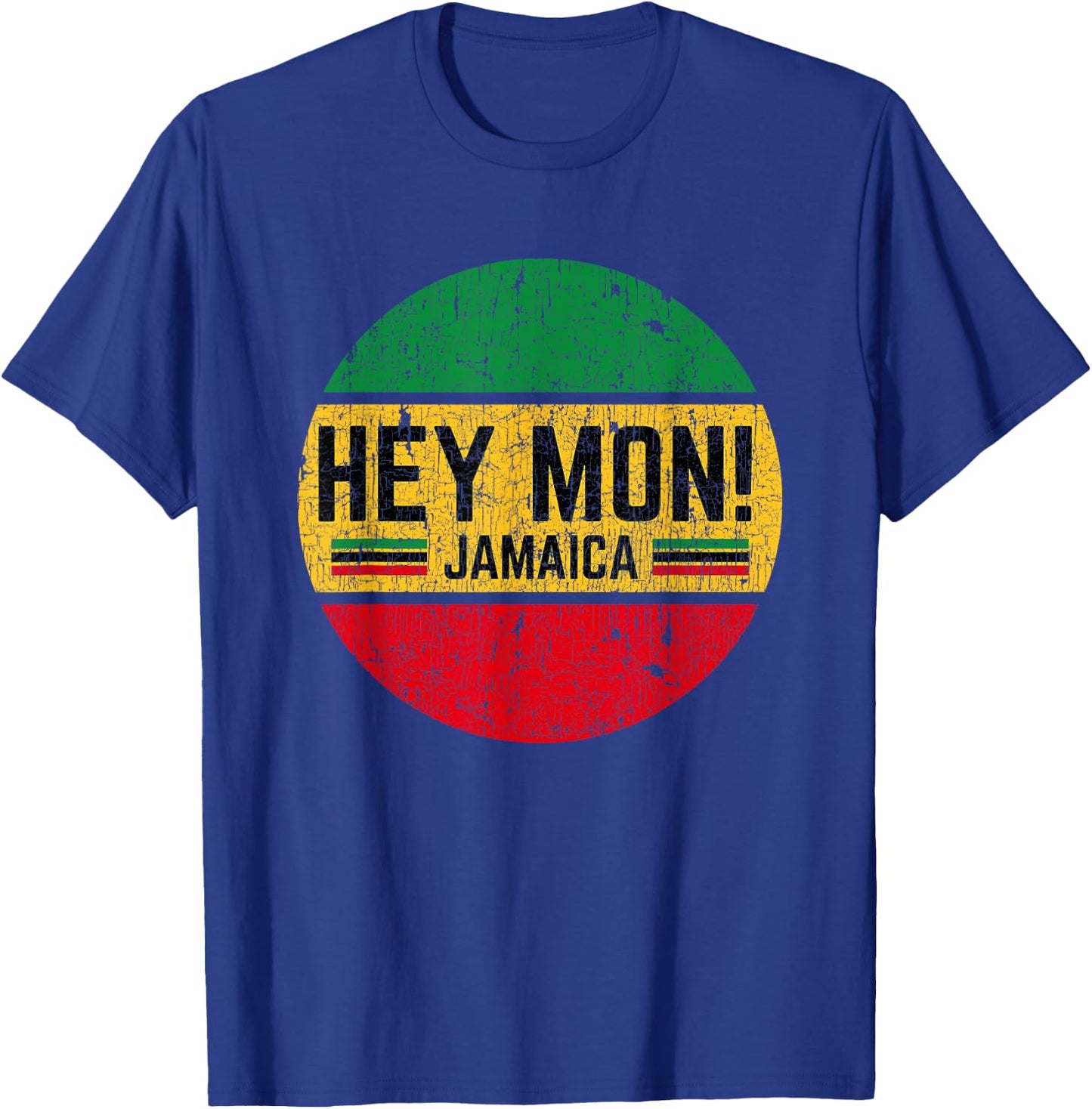 Hey Mon Jamaica Vintage T-Shirt - T-Shirt | Royal