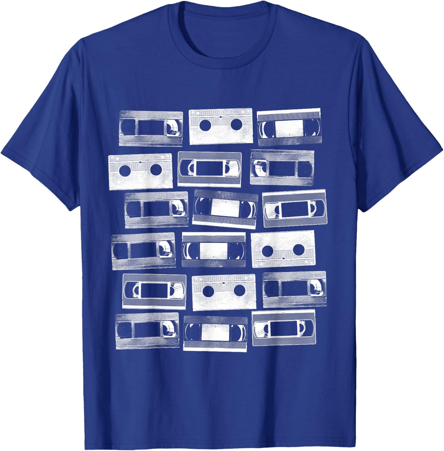 VHS Cassette Tapes 1980s VCR Video Retro Movies T-Shirt - T-Shirt | Royal