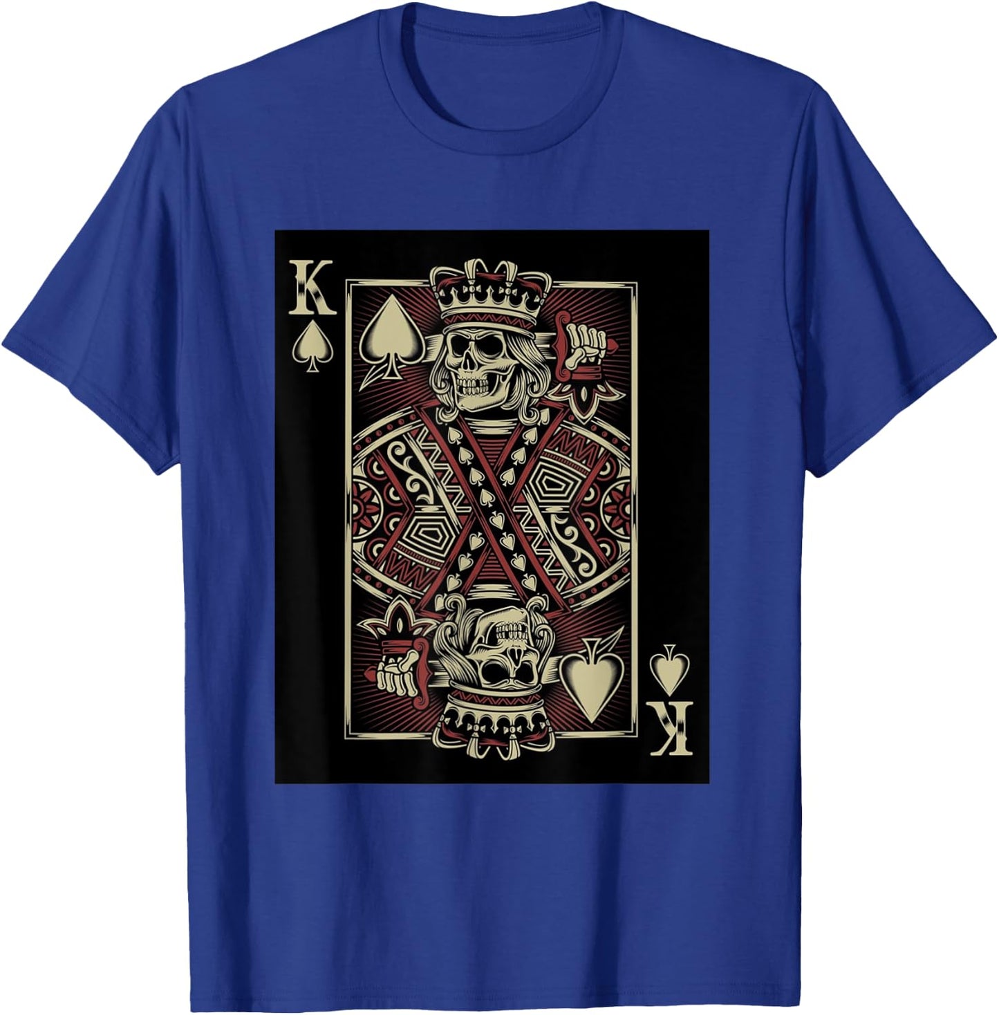 King of Death Grim Reaper Playing Card T-Shirt - T-Shirt | Royal