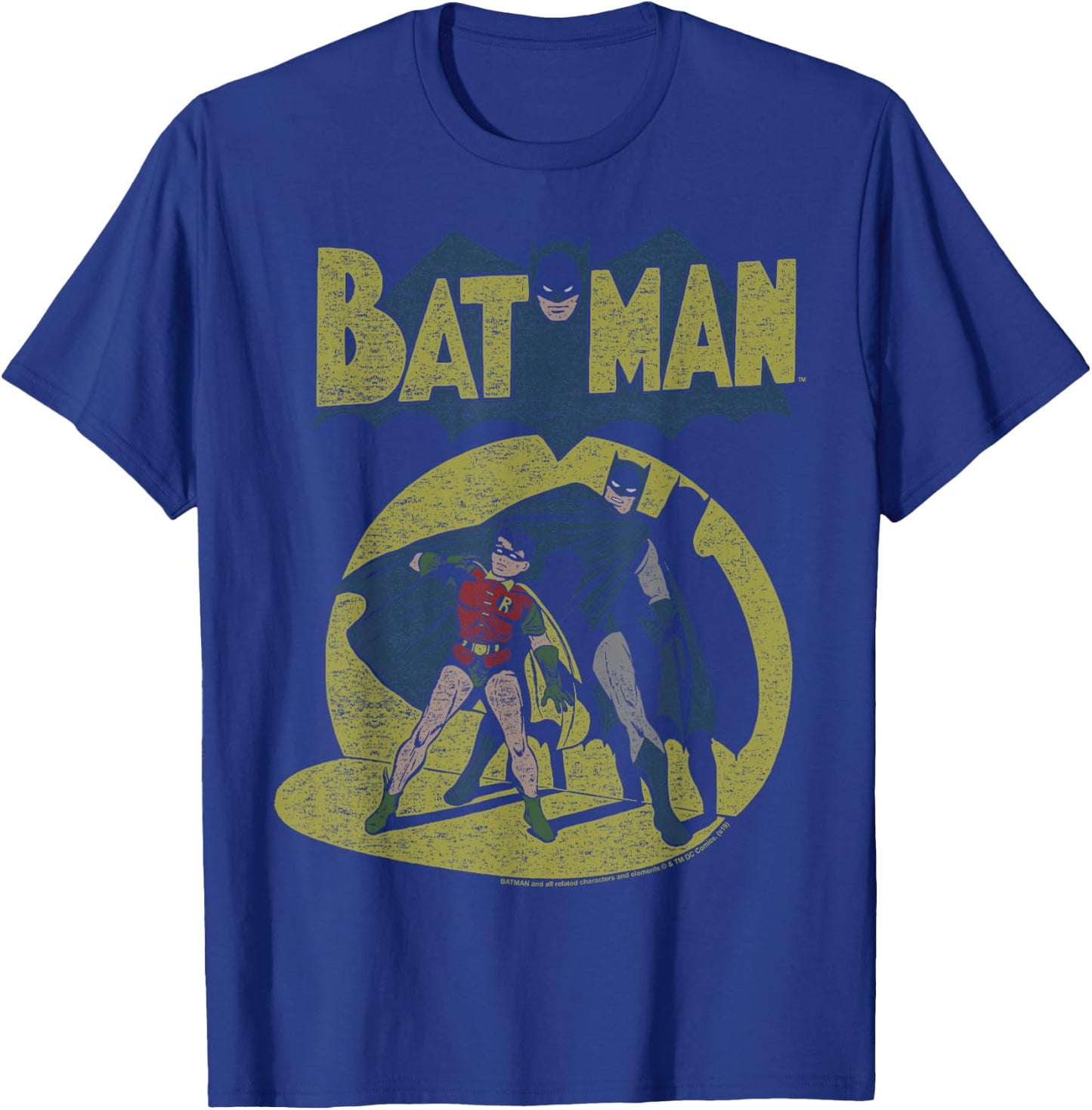 DC Comics Batman Vintage Spotlight Small T-Shirt - T-Shirt | Royal