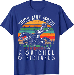 Vintage thou may ingest a satchel of Richards T-Shirt - T-Shirt | Royal