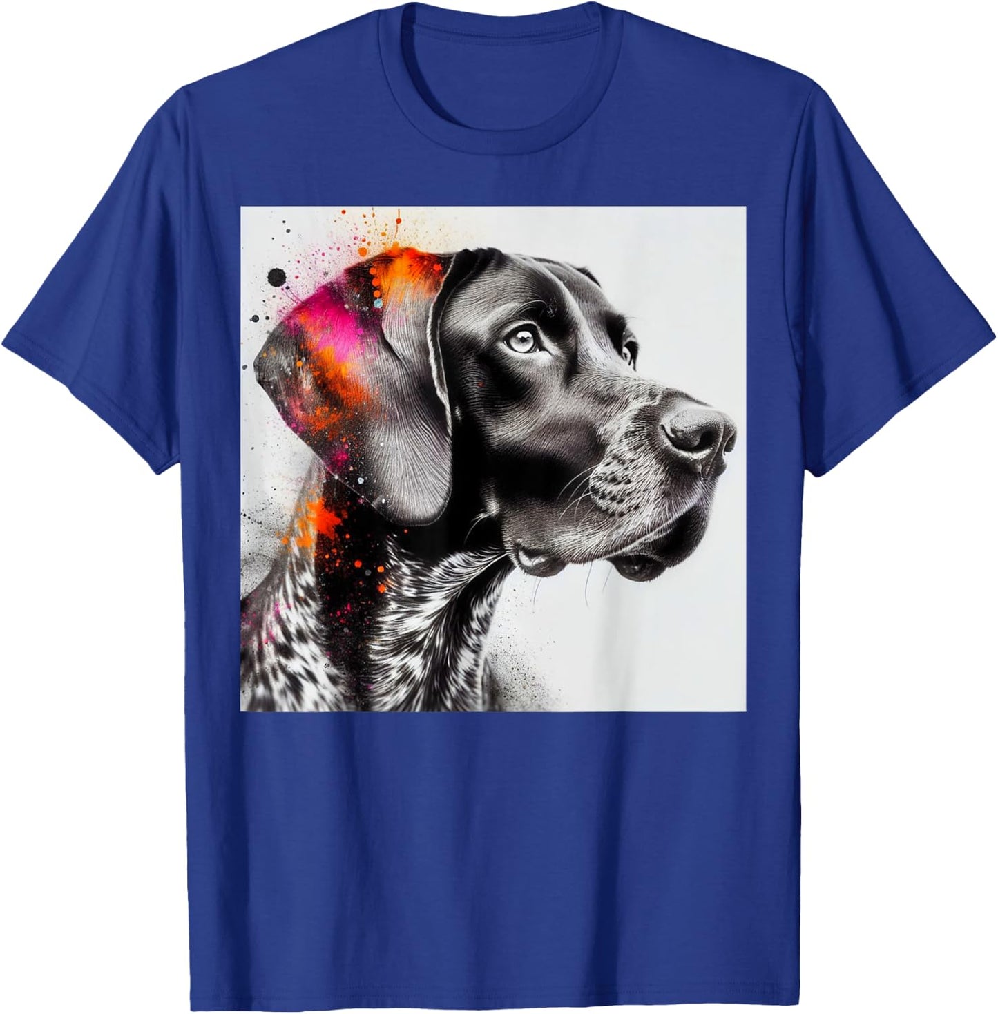 Vibrant Pointer Essence, German Shorthaired Pointer T-Shirt - T-Shirt | Royal