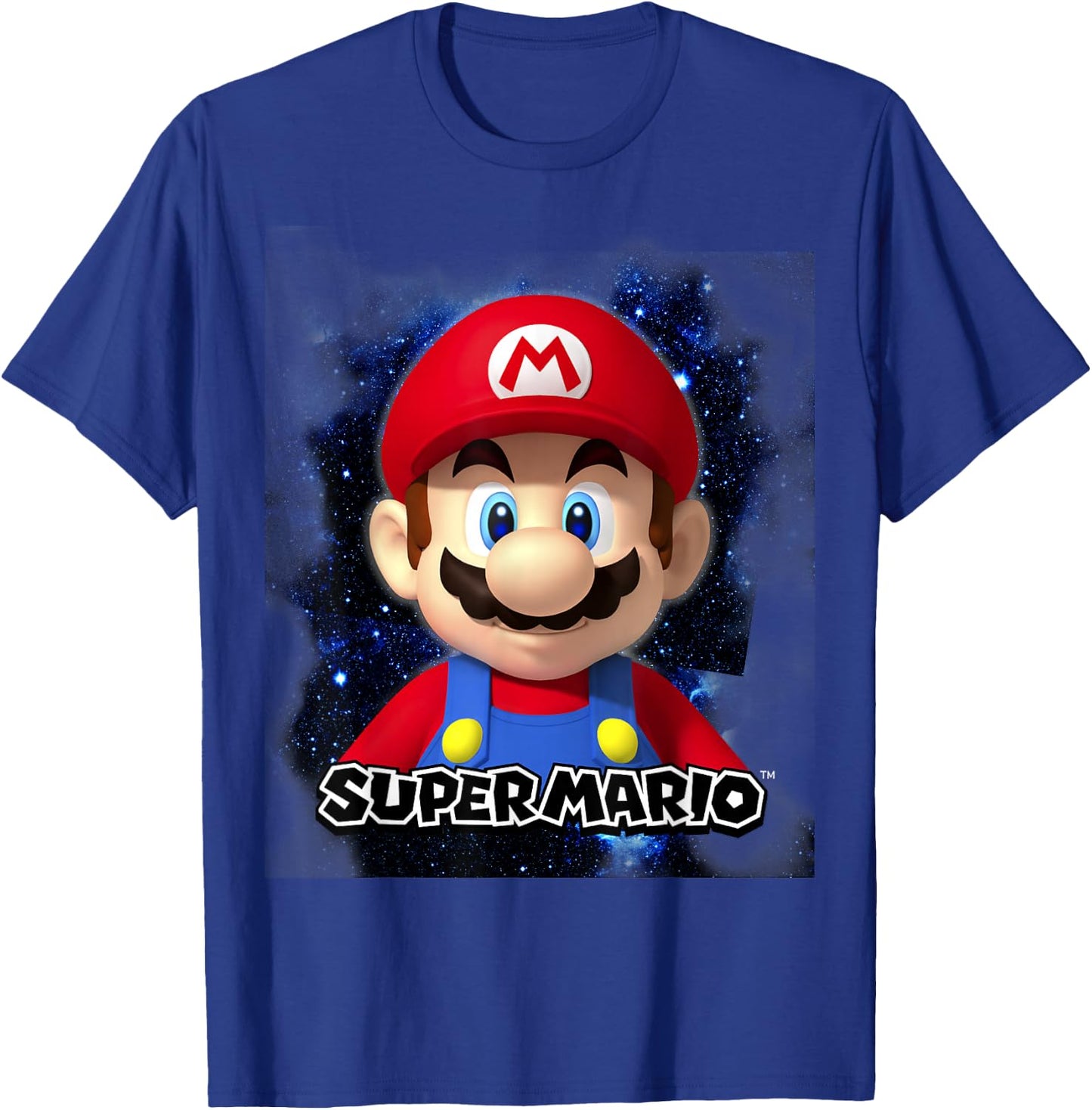 Super Mario Big Galaxy Nintendo Icon Mario Poster T-Shirt - T-Shirt | Royal