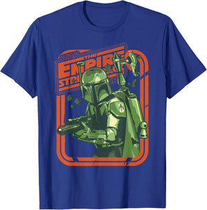 Star Wars The Empire Strikes Back Boba Fett Modern Portrait T-Shirt - T-Shirt | Royal