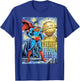 DC Comics Superman Starry Night Style Portrait T-Shirt - T-Shirt | Royal