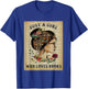 Only a girl who loves books T-Shirt - T-Shirt | Royal
