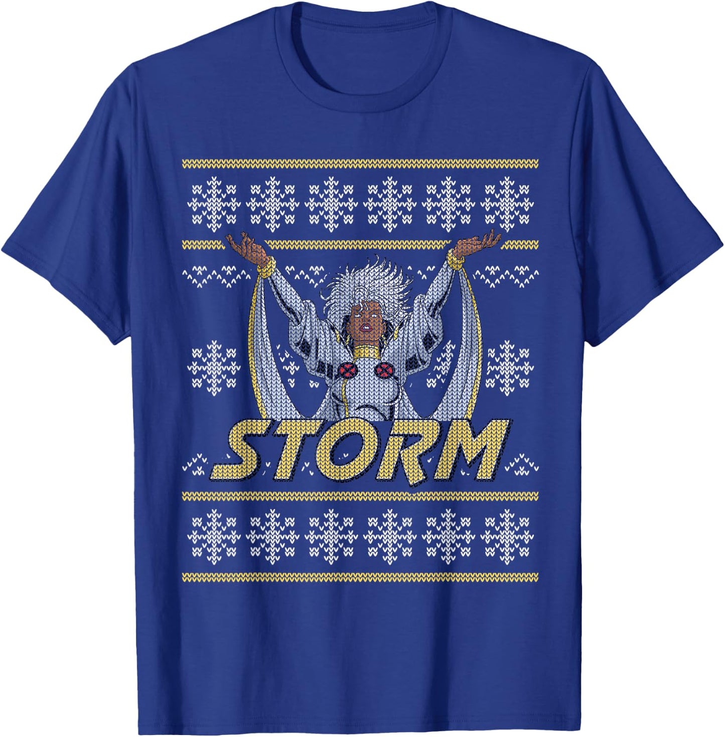 Marvel X-Men Storm Holiday Sweater T-Shirt - T-Shirt | Royal
