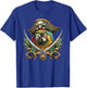 Funny Parrot Pirate Crossbones Halloween Kids T-Shirt - T-Shirt | Royal