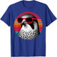 Falcon Bird Sunglasses Sunset Retro Style Vintage 70s T-Shirt - T-Shirt | Royal