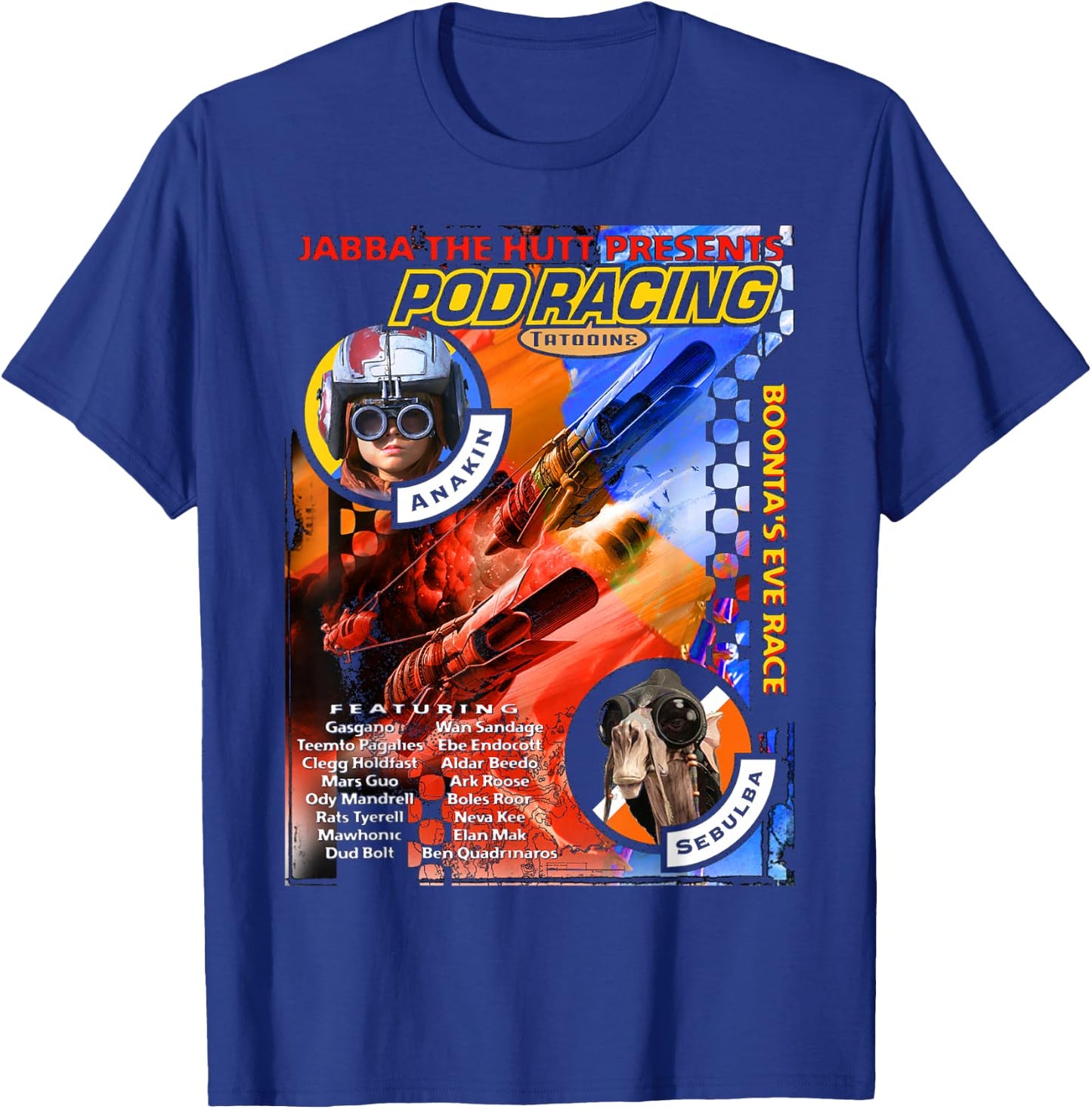 Star Wars Jabba Presents Podracing Poster T-Shirt - T-Shirt | Royal
