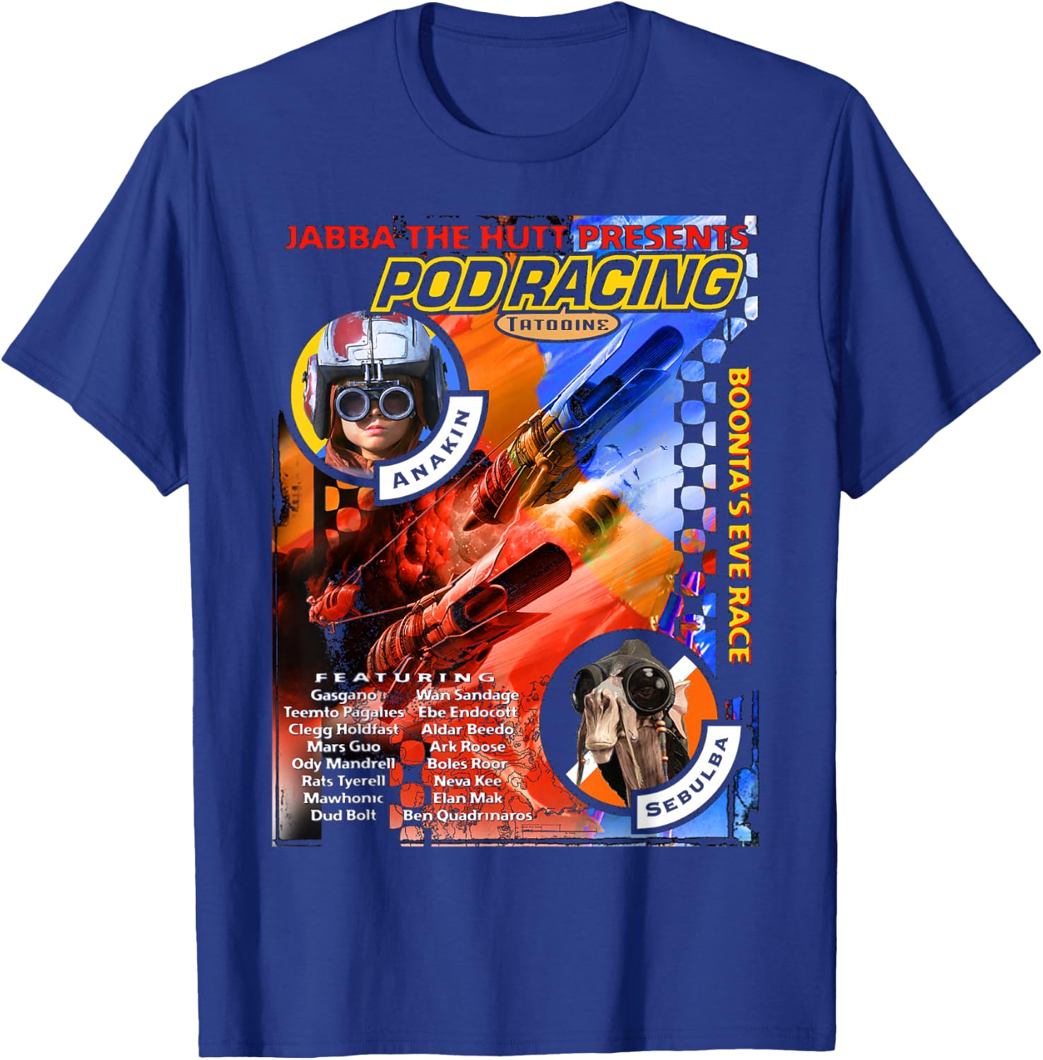 Star Wars Jabba Presents Podracing Poster T-Shirt - T-Shirt | Royal