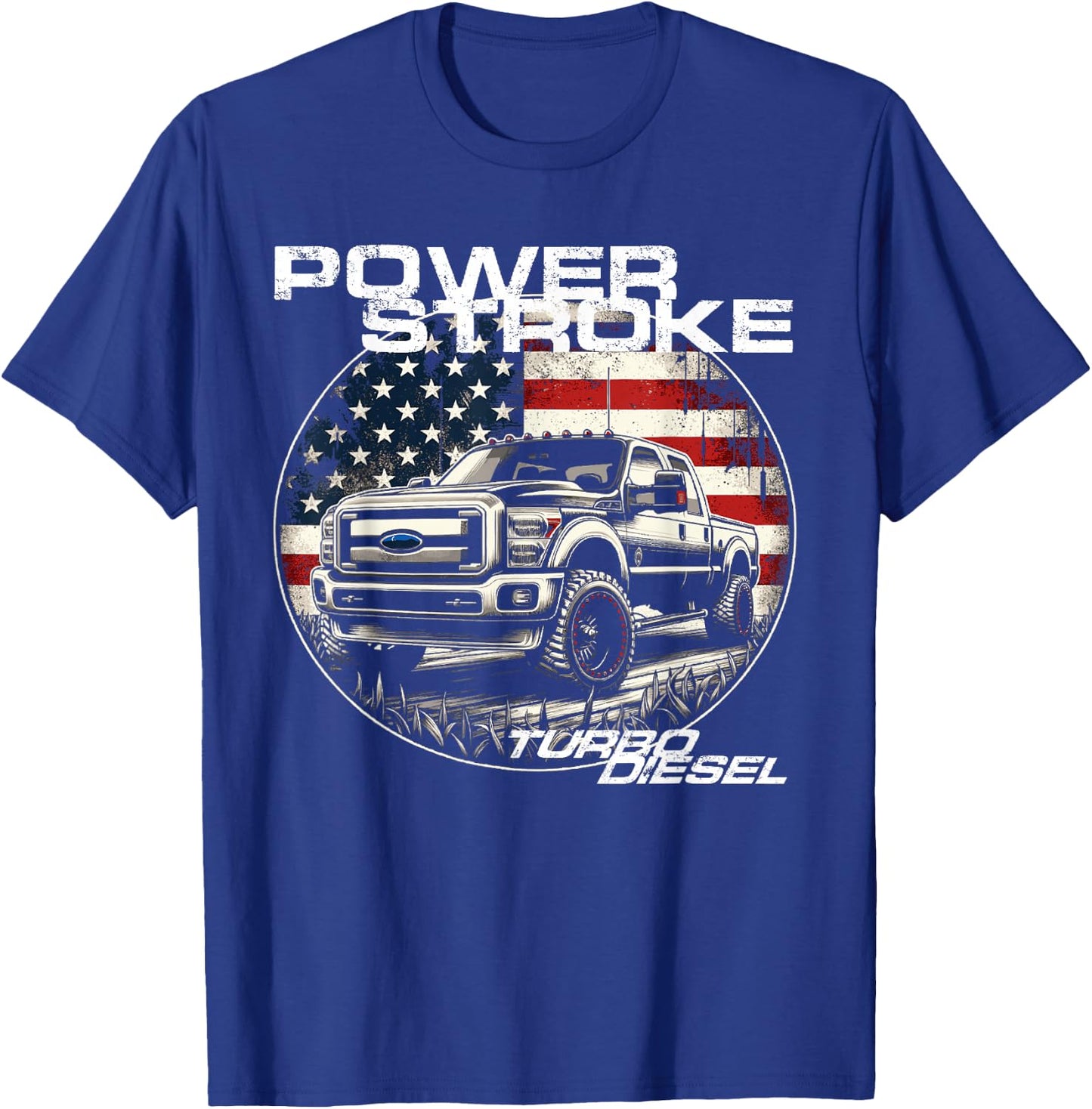 Diesel Power Stroke Truck 6.7 Coal Rolling Diesel Power T-Shirt - T-Shirt | Royal