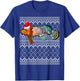 Xmas Fish Santa Hat Killifish Ugly Christmas T-Shirt - T-Shirt | Royal