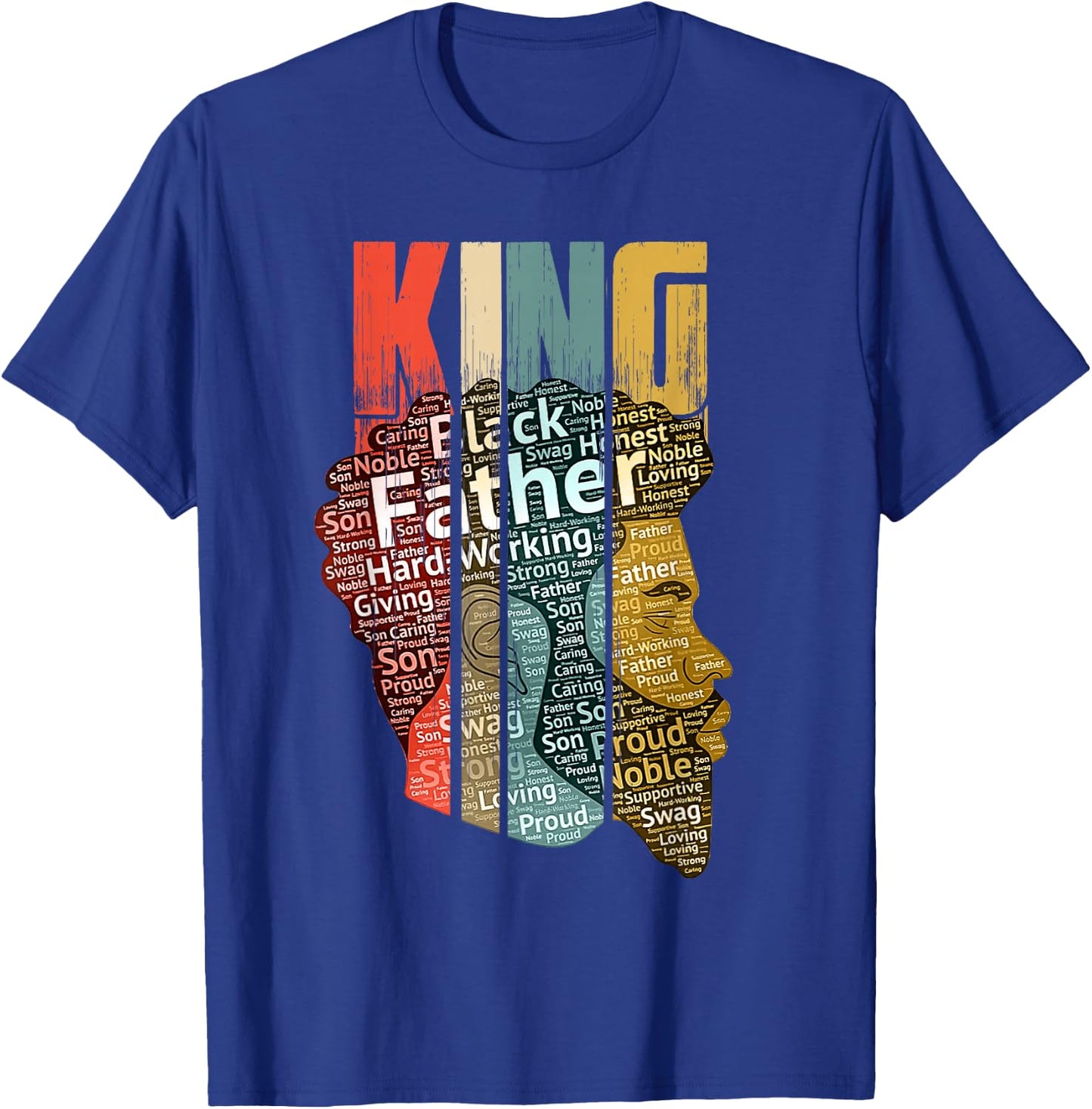 Strong Black King t Shirt African American Natural Afro T-Shirt - T-Shirt | Royal