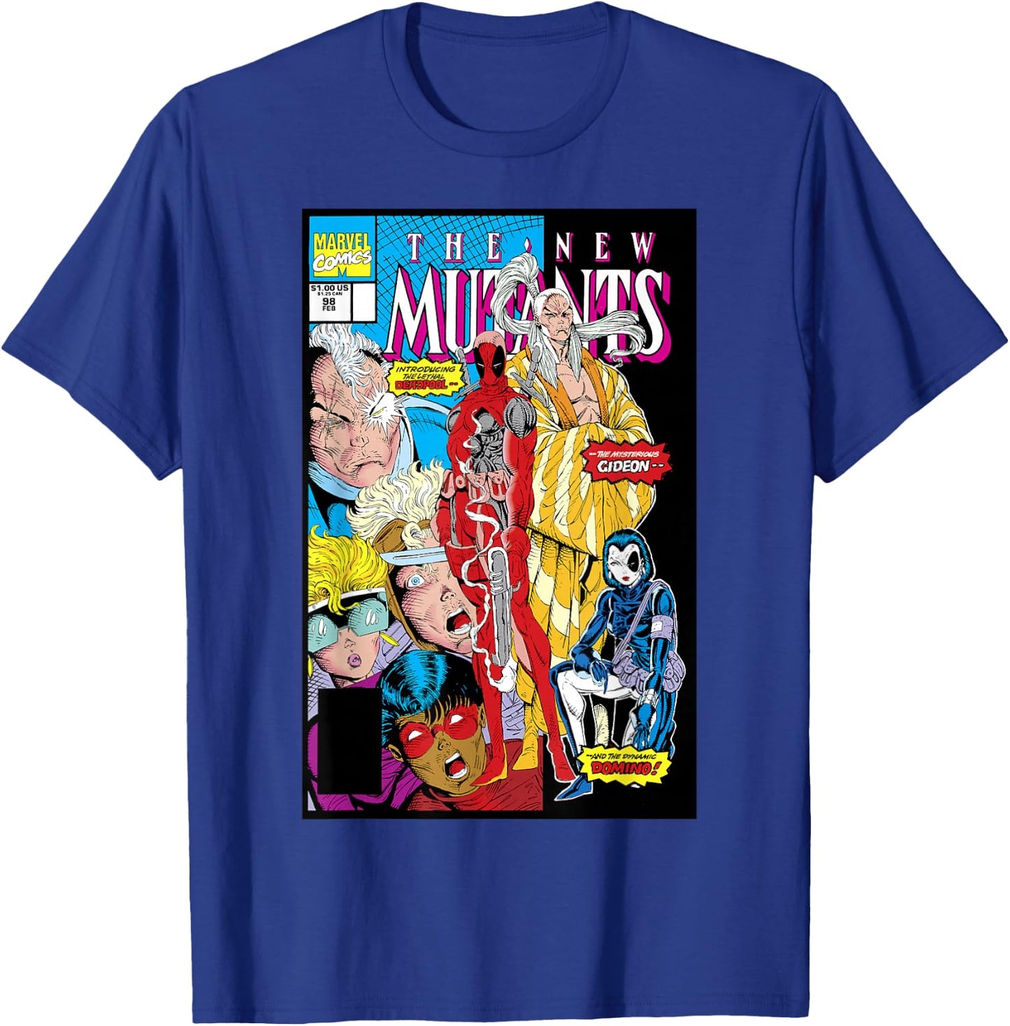 Marvel Deadpool 30th Debut Comic Cover Small T-Shirt - T-Shirt | Royal